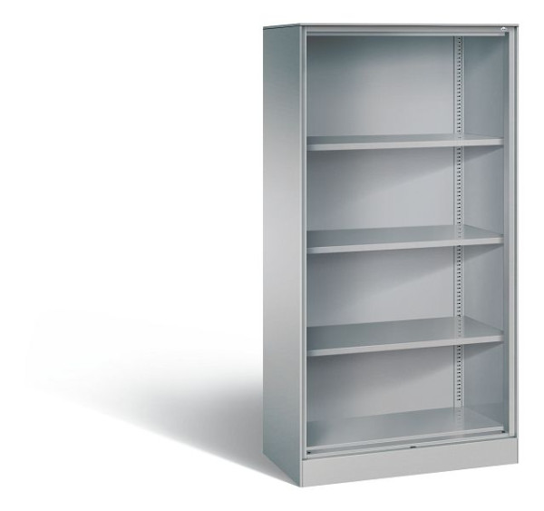 C+P bureauplank Asisto, H1635xB800xD435mm, kleur: wit aluminium, 4 niveaus, 140013-000 S10021