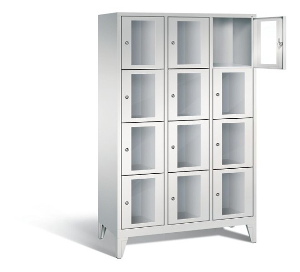 C+P lockerkast Classic, H1850xB1200xD500mm, kleur: lichtgrijs, 8010A324 S10000