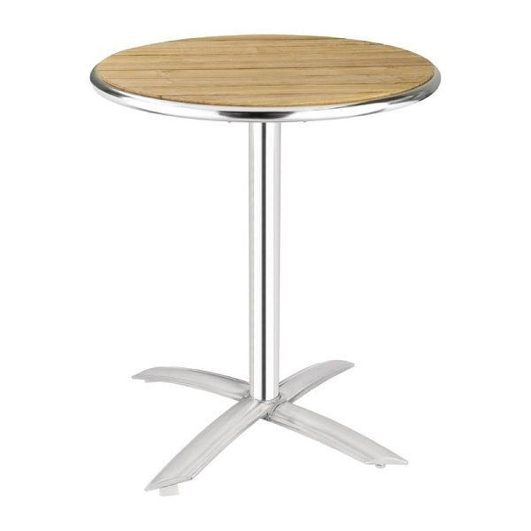 Bolero ronde klaptafel essenhout 1 poot 60cm, U424