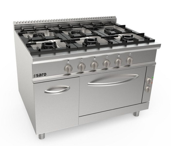 Saro gasfornuis + elektrische oven 6 branders LQ, 423-8030
