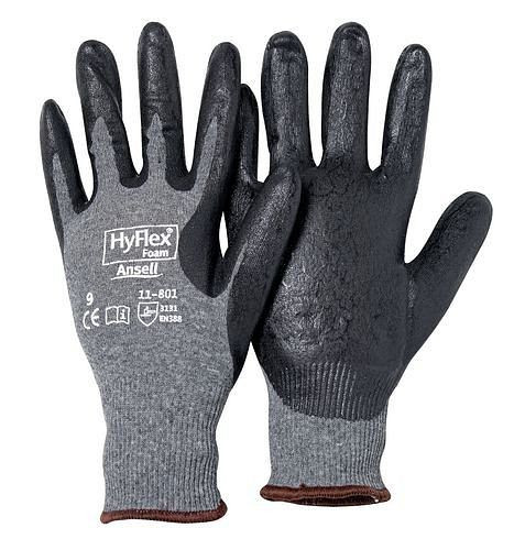 Ansell Hyflex Foam monteurshandschoen, cat II, maat 9, VE: 12 paar, 180-537