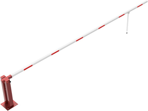 Schake handbarrière met gasdrukveer en pendelsteun, dagbreedte: 6000 mm, voor hangslot, 415_61VPB