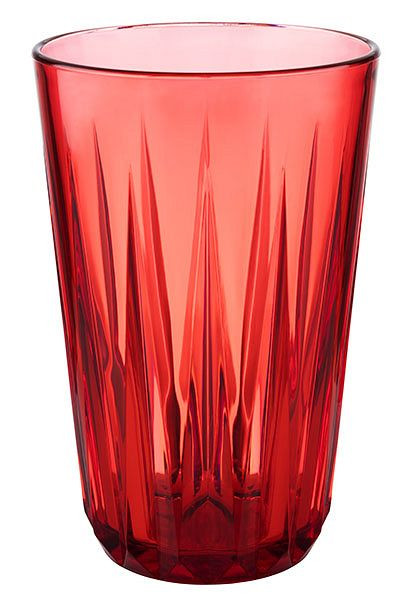 APS drinkbeker -CRYSTAL-, Ø 8 cm, hoogte: 12,5 cm, Tritan, 0,3 liter, kleur: rode ster (rood), verpakking van 48, 10511