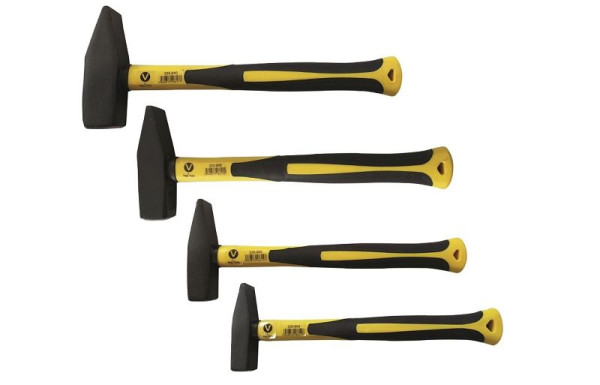 VaGo-Tools professionele 4-delige set slotenmakershamer fiberglas steelhamer 300g 500g 800g 1000 g, 233-903/905/908/910 per stuk 1_nv