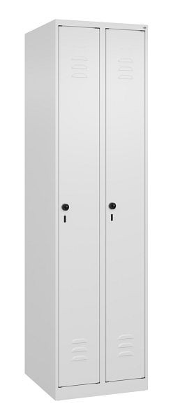 C+P luierkluis Classic PLUS, 2 vakken, 1850x500x500mm, 9016/9016, veiligheidsdraaigrendel, 080000-29 S10012