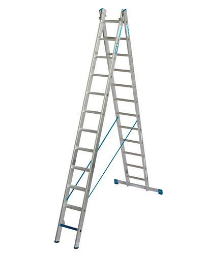 Krause multifunctionele ladder volgens TRBS 2121, aluminium, 2 x 12 sporten/treden, 270893