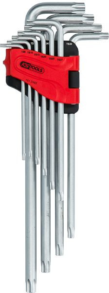 KS Tools vijfster-stiftsleutelset, boring, lang, 10-delig, 151.2482