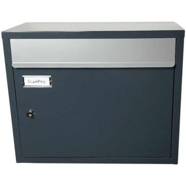 ScanProDesign Safepost 910 - met comfortdiepte 20 cm, antracietgrijs, 91056