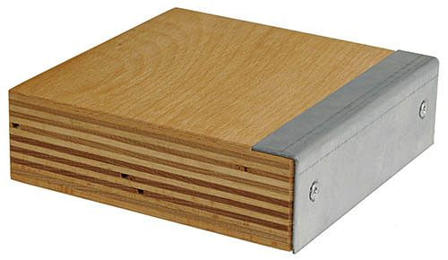 Bedrunka + Hirth werkblad, beuken multiplex met stalen rand, afmetingen in mm (BxDxH): 1500 x 750 x 50, K03.15.50