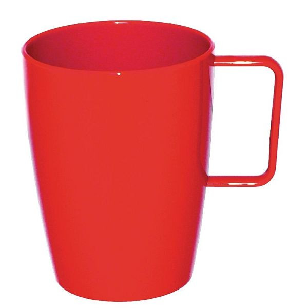 Olympia Kristallon mok rood 28,4cl, pak van 12, CE289