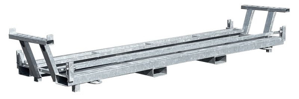 Schake Twintraverse 15 voor bouwhek en voeten, standpijp: Ø 42,4 mm max. Dwarsbuis: Ø 26,9 mm Afmetingen: 3,30 x 0,48 m Uitvoering: verzinkt, 3B212T-15