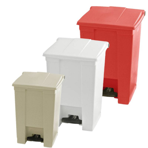 Stein HGS HGS afvalbak -Step On- Rubbermaid, met pedaal, 45,4 liter/rood, 605x413x400mm, 36724