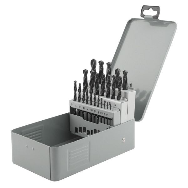 GSR spiraalborenset 25-delig rechts DIN 338 HSS-R 1 mm - 13 mm, 08340300