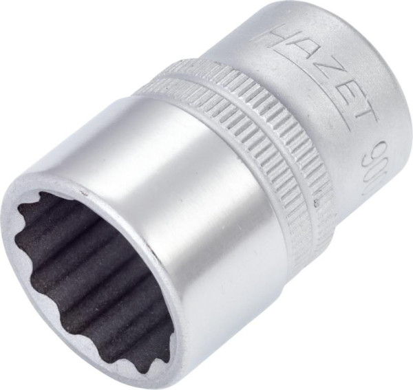 Hazet-dop, bi-hex, hol vierkant 12,5 mm (1/2"), buiten dubbel-hex tractieprofiel, 3/4", 900AZ-3/4