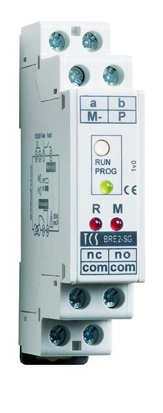 TCS-combinatieapparaat met binaire uitgang voor schakelfuncties en binaire ingang voor het activeren van stuurfuncties, DIN-rail 1 TE, BRE2-SG