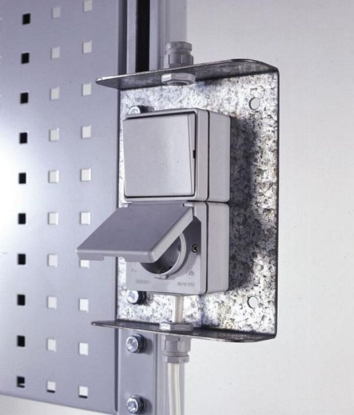 KLW-contactdoos / schakelaar-combinatie, ABC-AK2-SO-XX