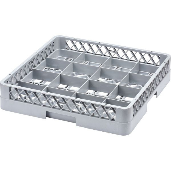 Stalgast wasmand voor glazen en kopjes 16 vakken 500 x 500 mm, SM0416500