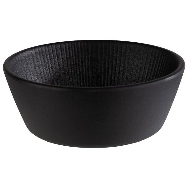 APS schaal -NERO- in zwart, Ø 12,5 cm, hoogte: 4,5 cm, 0,25 liter, 85271