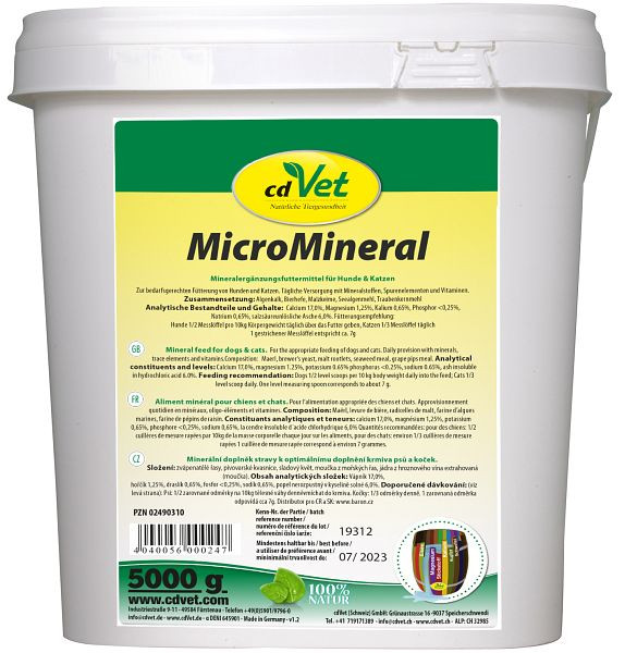 cdVet MicroMineral Hond & Kat 5 kg, 24