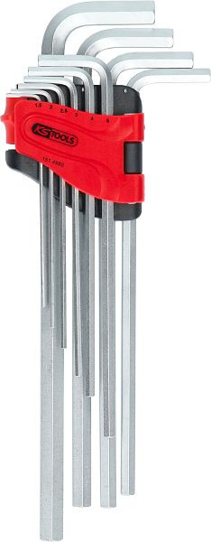 KS Tools inbussleutelset, extra lang, 10-delig, 151.4980