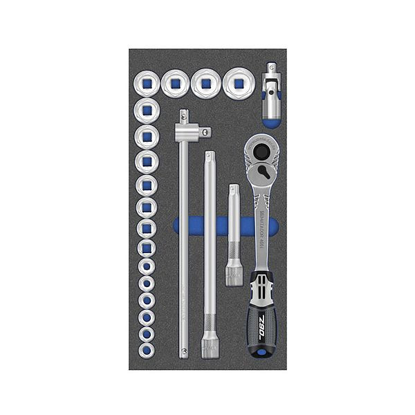 MATADOR gereedschapsmodule: dopsleutel 12,5 (1/2), 1/3: 390 x 193 mm, gewicht: 3150 g, 8164 1401
