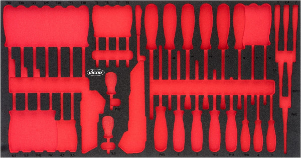 VIGOR 2-componenten zachtschuiminleg, afmetingen inzet / lademaat: L (563 x 393 x 35 mm), gebruik: V5170, V5170-L