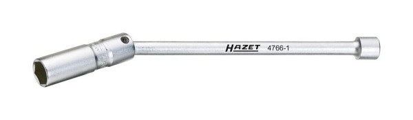 Hazet bougiesleutel, hol vierkant 10 mm (3/8 inch), zeskantprofiel, 16 mm, 5/8", totale lengte: 270 mm, 4766-1