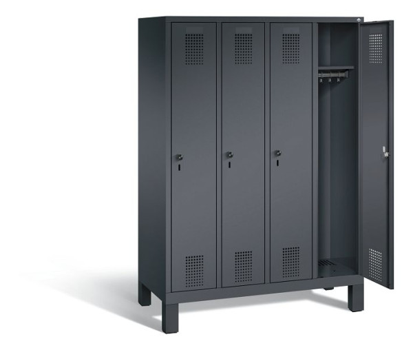 C+P schoolkluis Evolo, H1650xB1190xD500mm, kleur: zwart-grijs, 480106-40 S10020