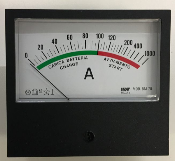 ELMAG ampèremeter 0-1000 A, 95x85mm voor EUROSTART 2000, 9505374