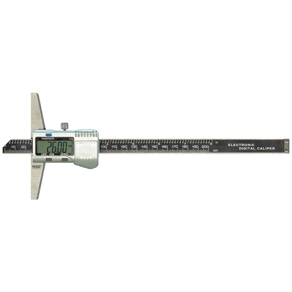 Vogel Germany digitale diepteschuifmaat DIN 862, met rechte meetrail, 200 mm / 8 inch, 228252