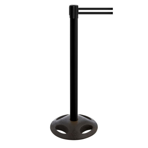 Stein HGS HGS personengeleidingssysteem -P-Line Utility-, zwart, zwart/wit/zwart horizontaal (gestreept), met riemeindstuk (standaard), 12828s-0402