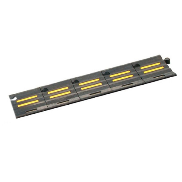 Stone HGS stoeprand -Segnod-, massief rubber, gele reflecterende strepen, geschikt voor vrachtwagens, 37561