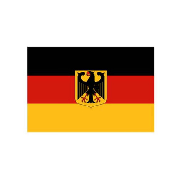 Stein HGS HGS Bundeswapenvlag Duitsland, 400 x 150 cm (staand formaat), met kunststof karabijnhaak, FlagTop 160 g/m², voor vlaggenmasten vanaf 8 m, zonder ajoursteek, 26059