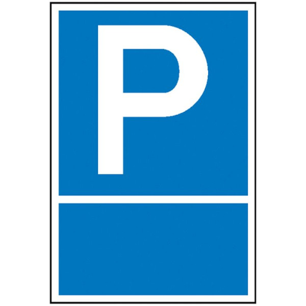 Stein HGS HGS parkeerplaatsbord voor zelfmarkering, 400 x 600 mm / aluminium, 2 mm, open ruimte: 380 x 220 mm, 52.5139