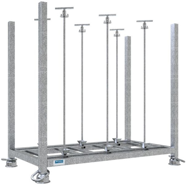 Schakepallet voor verkeerskegels, verzinkt, 3L5075-5