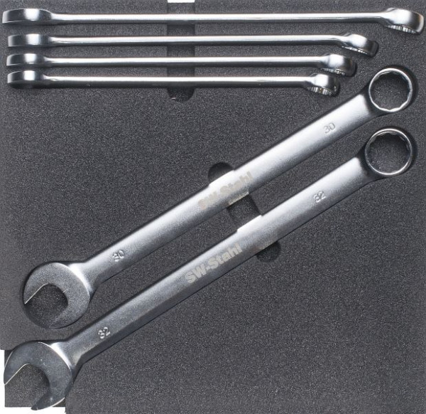 SW-Stahl werkplaatswagenserie, ringsleutel, 6-delig, Z3023-1