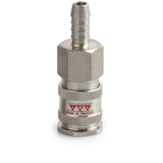 ELMAG koppeling RVS 316 JWL serie 540, DN 7, 8, met slangpilaar 6 mm, 41606