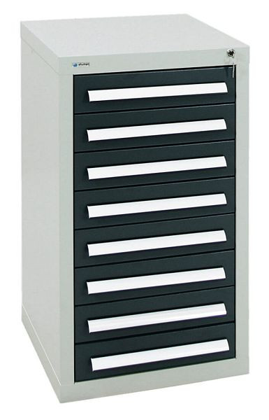 stumpf ladekast serie T-100 / 35-1, RAL 7035/7016, 8 laden (8x100mm), 8151171