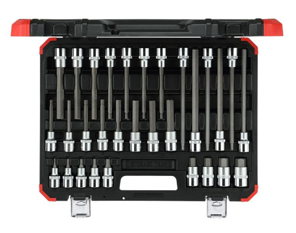 GEDORE rode schroevendraaierbits 1/2 zeskant 30 stuks, 3301573