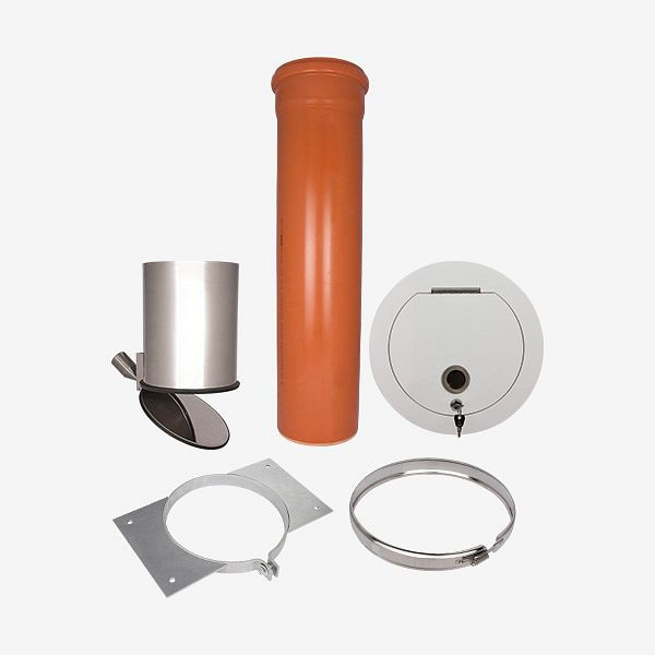 HKW wasafvoersysteem complete set 1, PVC, schachtlengte: 1,30 meter, Ø 250 mm, 22505N