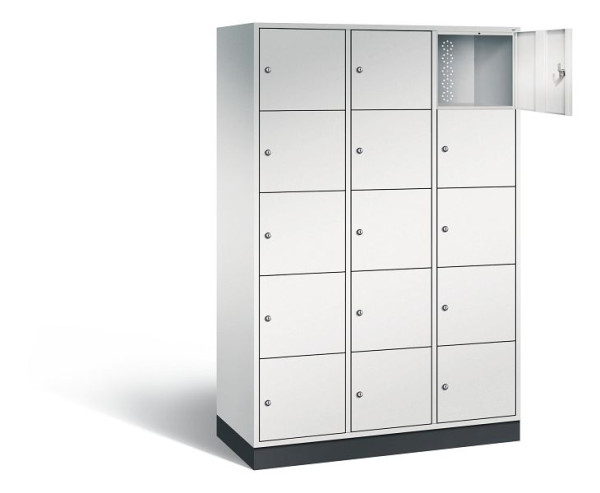 C+P XL lockerkast Intro, H1950xB1220xD490mm, kleur: lichtgrijs, 8570-302 S10004