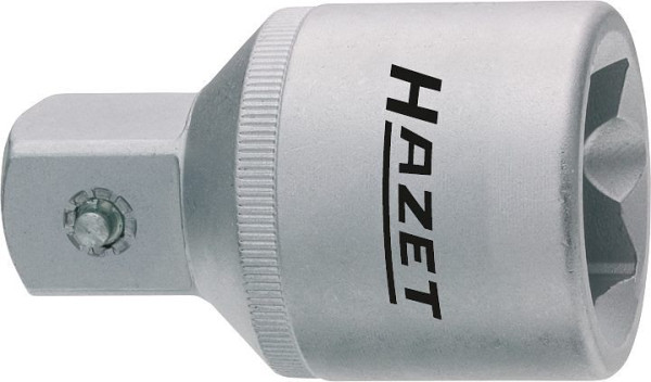 Hazet verloopstuk, hol vierkant 25 mm (1 inch), massief vierkant 20 mm (3/4 inch), standaard: DIN 3123, ISO 3316, 1158-2