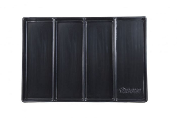Boxo lege bak met 4 horizontale vakken, 568x395mm, VE: 10 stuks, BXP000-1