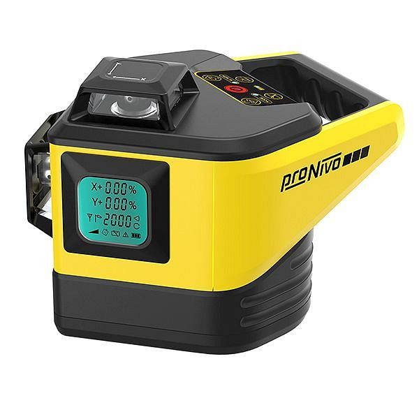 proNIVO hellingslaser met hellingsingang, uitlijning instellen, horizontaal / verticaal, met universele handontvanger PNLUD18, S205-PNGLR-2D-SET1