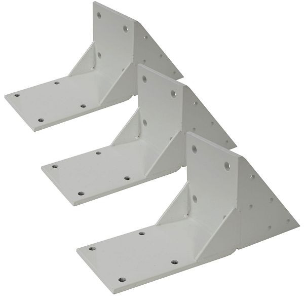 Mendler set van 3 spantadapters voor cassetteluifel T124, spantbeugeladapter, wit, 35658+35658+35658