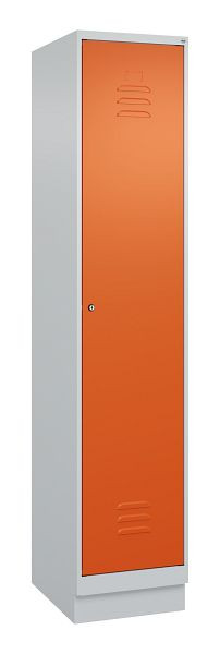 C+P luierkluis Classic PLUS met middenwand, bodem, 1950x400x500mm, 7035/2004, cilinderslot, 080020-12F S10031