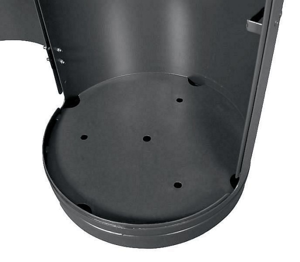 Renner staande afvalbak ca. 60 L, om vast te schroeven, thermisch verzinkt en gepoedercoat, kobaltblauw, 7094-00PB 5013