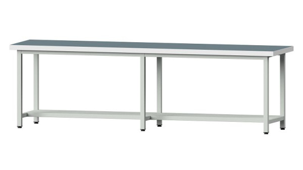 ANKE werkbanken werktafel, model 91, 2800 x 700 x 850 mm, RAL 7035, UBP 50 mm, 400.458