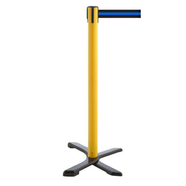 Stein HGS HGS personengeleidingssysteem -P-Line Compact-, geel, zwart/blauw/zwart horizontaal (gestreept), met riemeindstuk (standaard), 34868-0802