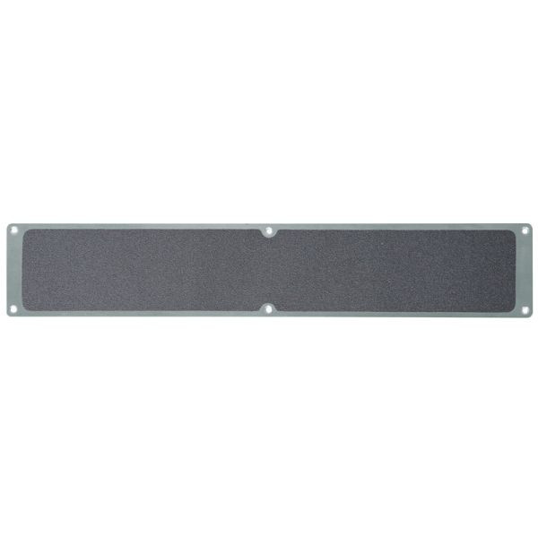 Meelbroek antislipplaat aluminium met m2 antislipbekleding, universeel grijs 114x635mm, APM1AF1